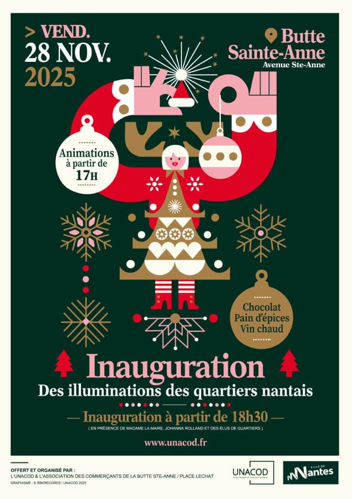 INAUGURATION des illuminations de Nöel 2025 des quartiers nantais